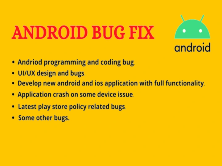 Cover image for fix bugs, errors and crashes in android studio applications