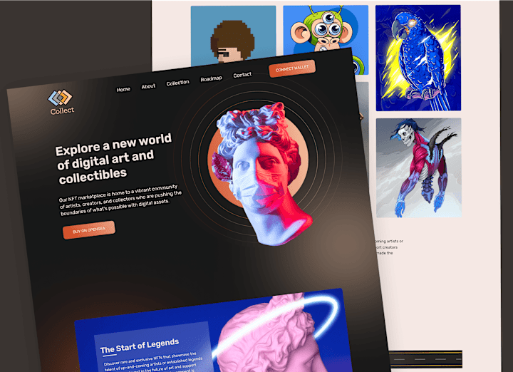 Cover image for NFT (collect) Landingpage
