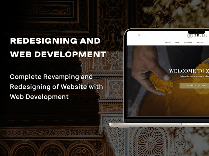 Cover image for Redesigning & Web Development for Morrocan tiles (E-commerce)