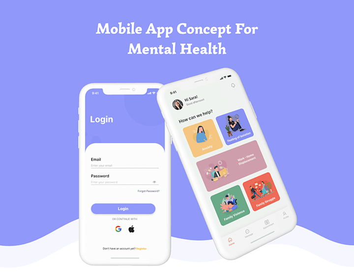 Cover image for Mental Healh App :: Behance