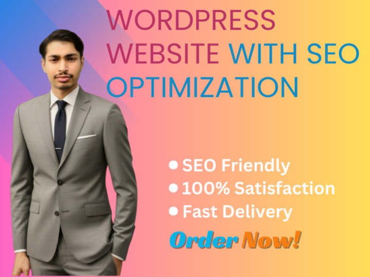 Cover image for You will get a WordPress Website with SEO Optimization