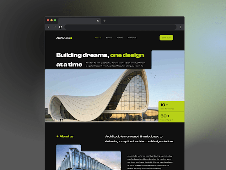 Cover image for ArchStudio Website