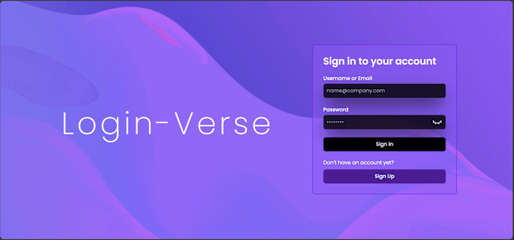 Cover image for Login-Verse: Robust Authentication System