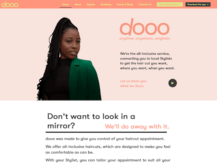 Cover image for Dooo - anytime. anywhere. anyhair.
