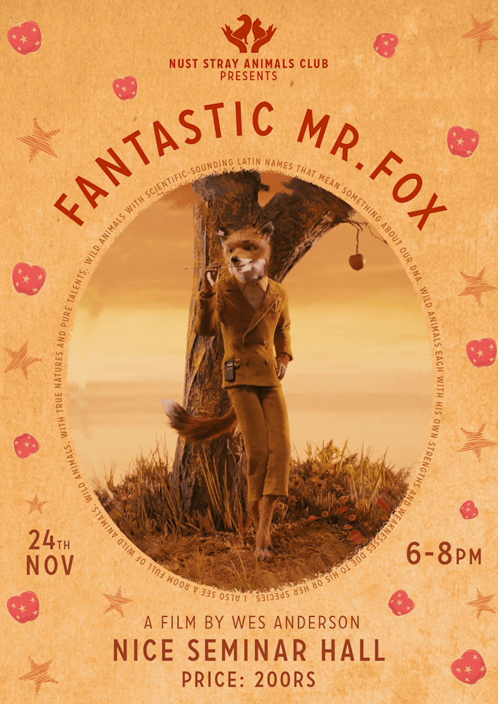Cover image for Fantastic Mr. Fox Invitation and Flyer Design
