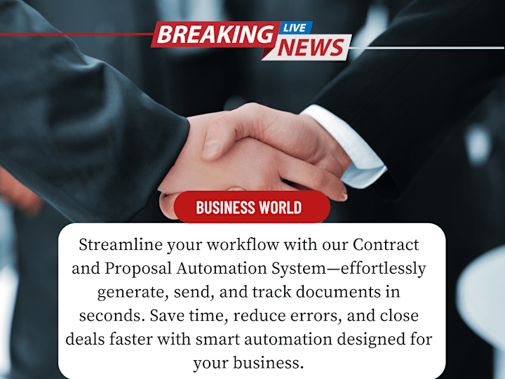 Cover image for Contract and Proposal Automation System