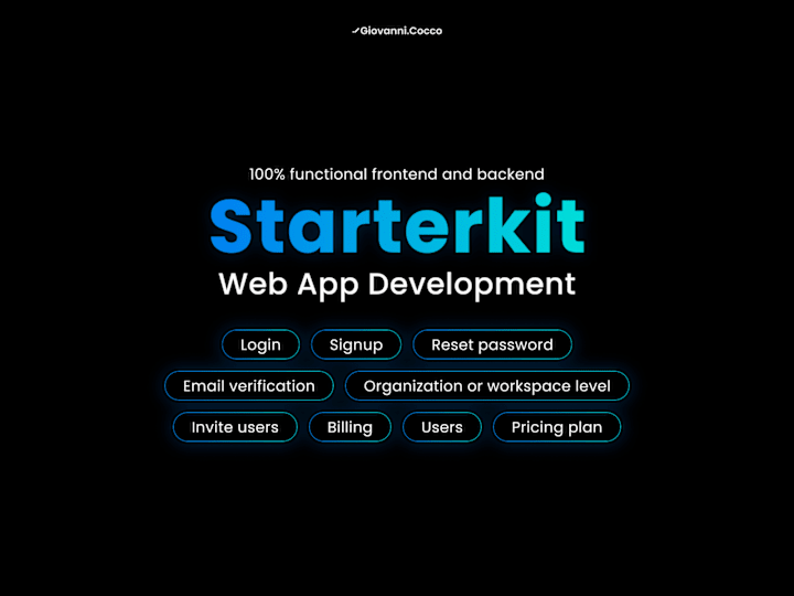 Cover image for Starterkit - Web App Development