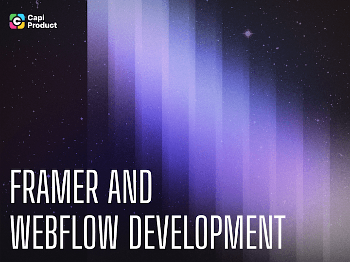 Cover image for Framer & Webflow Development and Figma Design