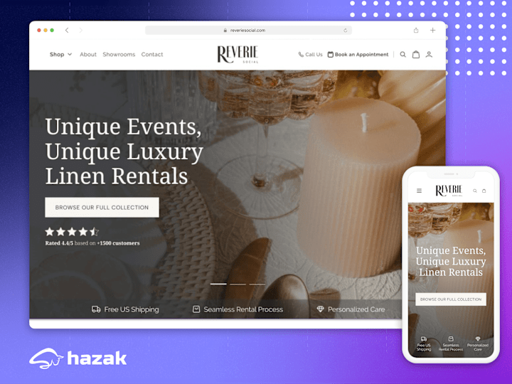 Cover image for Reverie Social - eCommerce with rental functionality