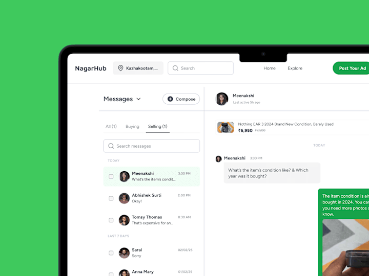 Cover image for Messages Page UI 