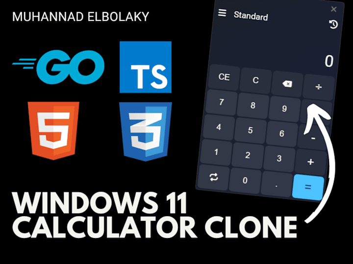 Cover image for Windows 11 Calculator Clone (Golang & Wails)