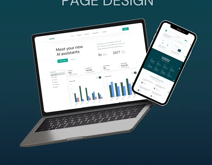 Cover image for Sumo AI Voichat Landing Page replications