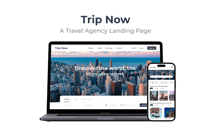 Cover image for Travel Agency Web Design 