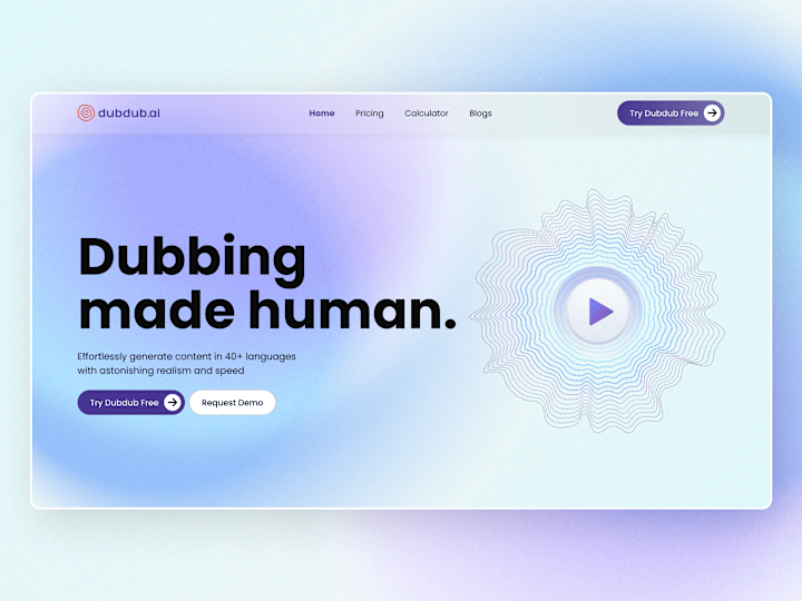 Cover image for Ai Dubbing Website