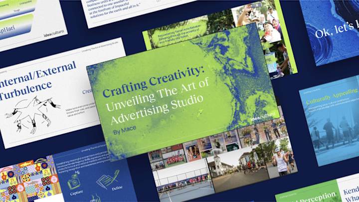 Cover image for "Crafting Creativity" by ideacultura | Presentation Design