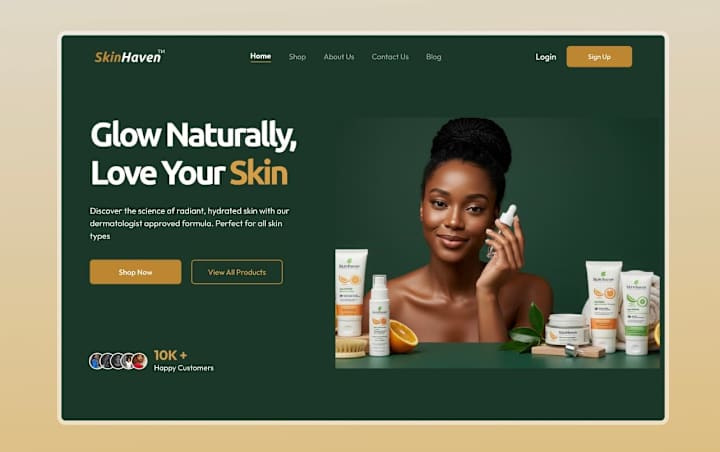 Cover image for SkinHaven – A Skincare Web App for Black Skin
