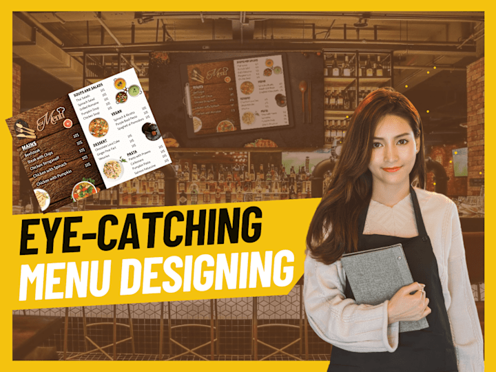 Cover image for I will do editable restaurant menu design, flyers, digital menu