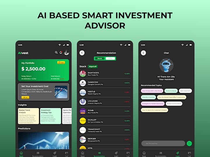 Cover image for Ai based Smart investment Advisor  