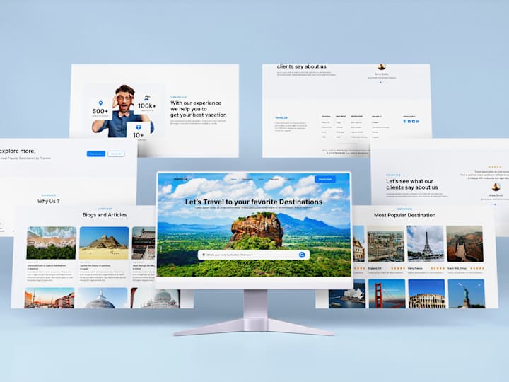 Cover image for Travelor - Travel Destinations Booking Landing Page