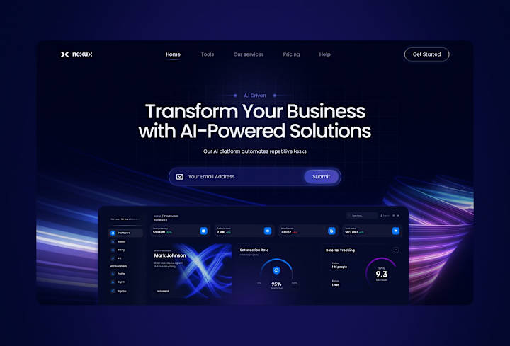 Cover image for Nexus - SaaS & AI Framer Website