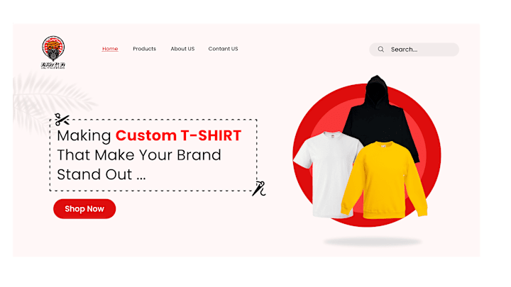 Cover image for Clothing Factory Landing Page on Behance