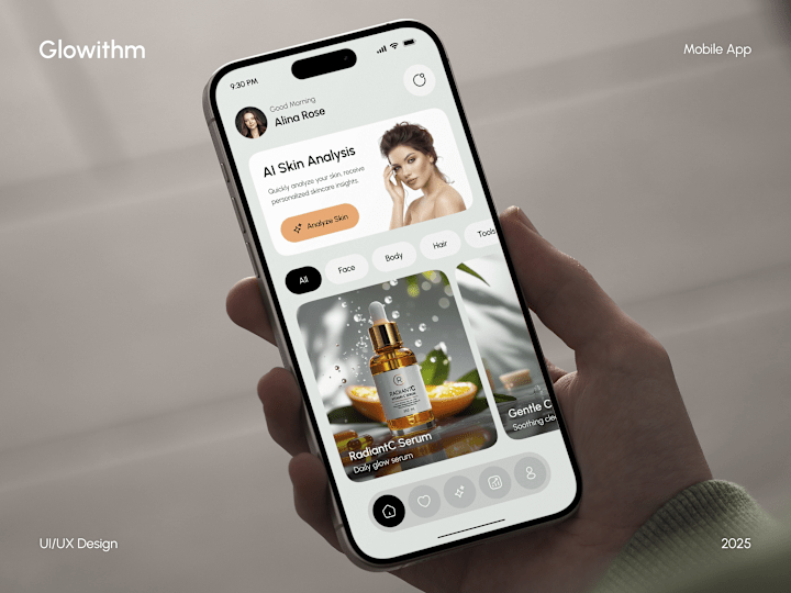 Cover image for AI Skin Care App UI