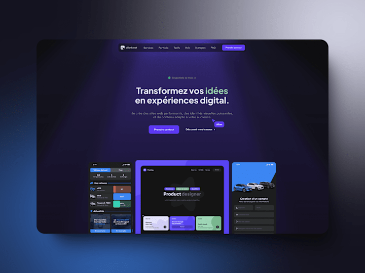 Cover image for Landing page in Framer