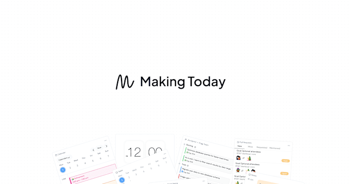 Cover image for Making Today (SaaS Landing Page)