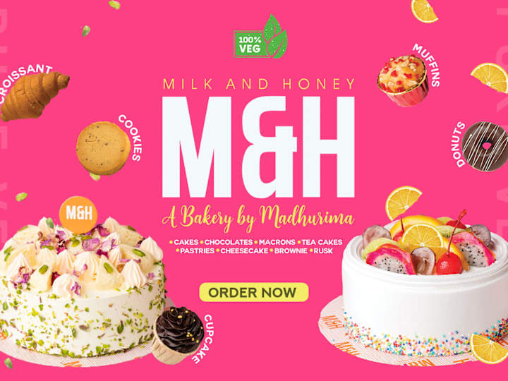 Cover image for Milk And Honey Bakery Website 