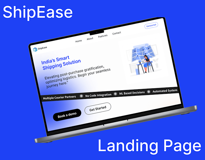 Cover image for ShipEase: Website Landing Page