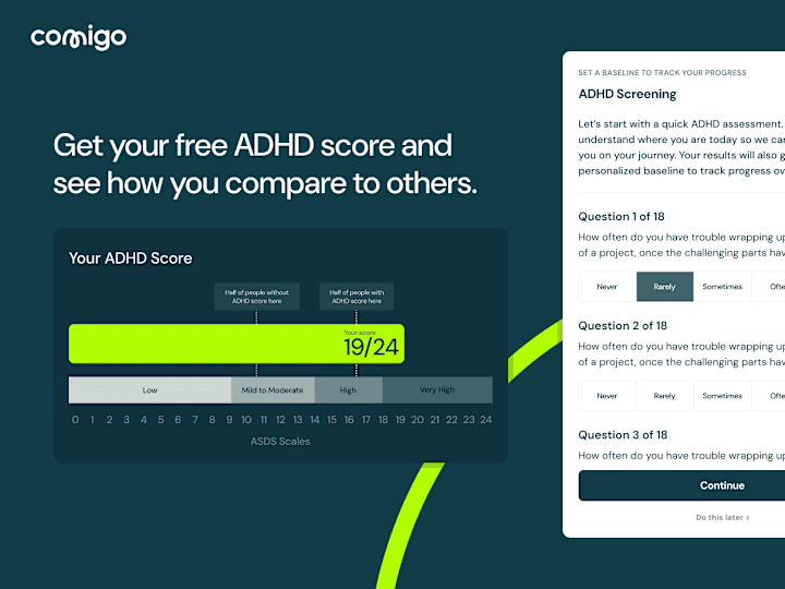 Cover image for Comigo: AI Powered ADHD Support