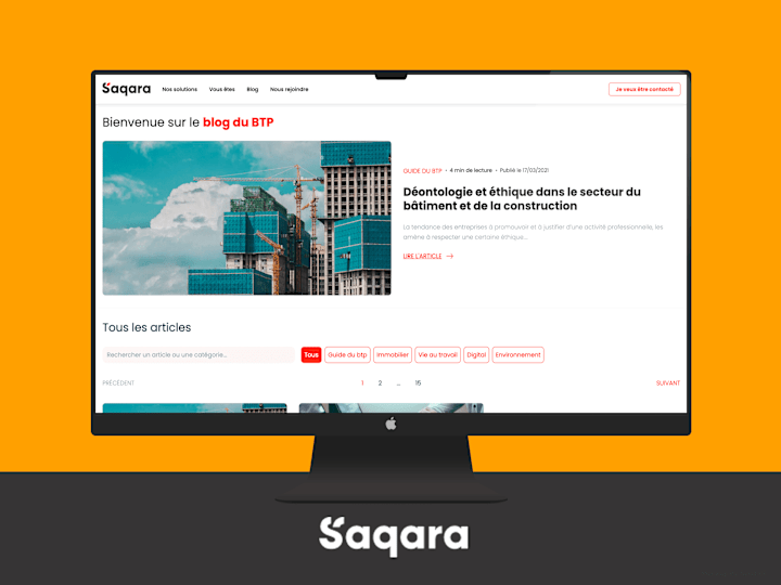 Cover image for Saqara Content Management Tool