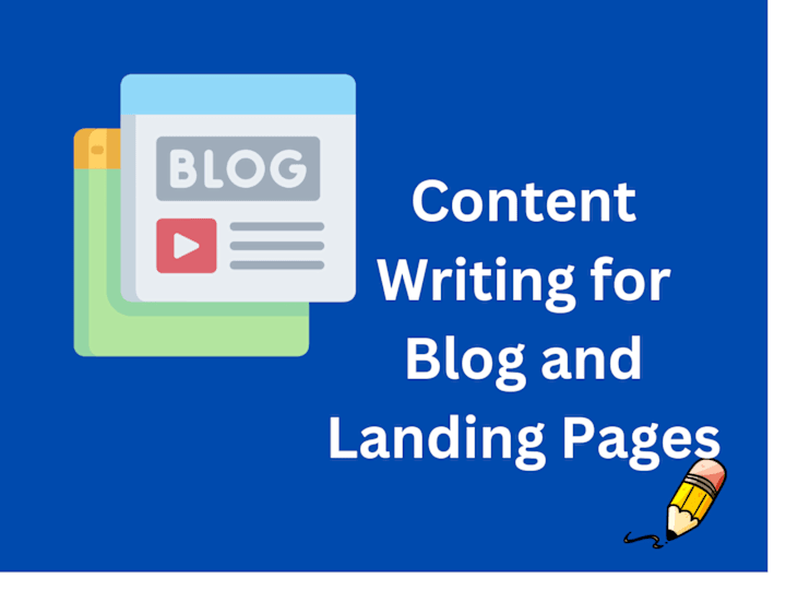 Cover image for Content Writing for Blogs and Landing Pages.