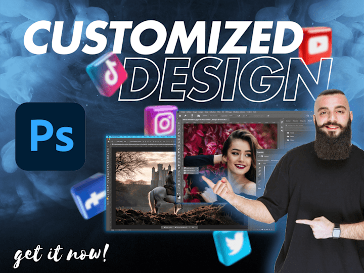 Cover image for Elevate Your Social Media Content with Custom Photoshop Designs!