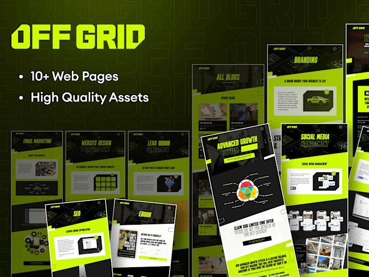 Cover image for OFFGRID Digital Australia Website UI