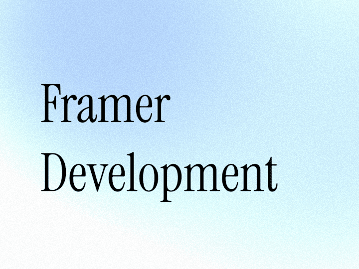 Cover image for Framer Website Development 