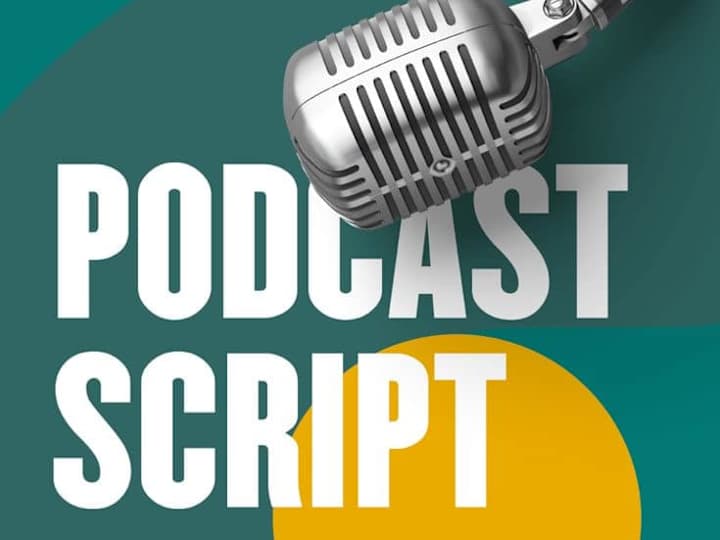 Cover image for  video script podcast on finance business, tech, sustainability