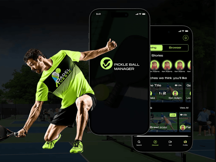 Cover image for Pickleball Manager Mobile and Web Portal Application