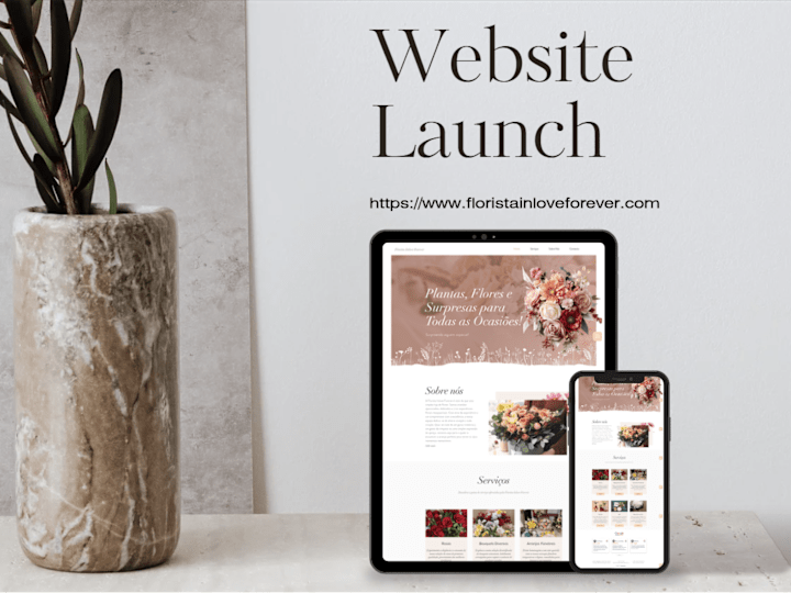 Cover image for Wix Website Design for Floral Arrangement Business