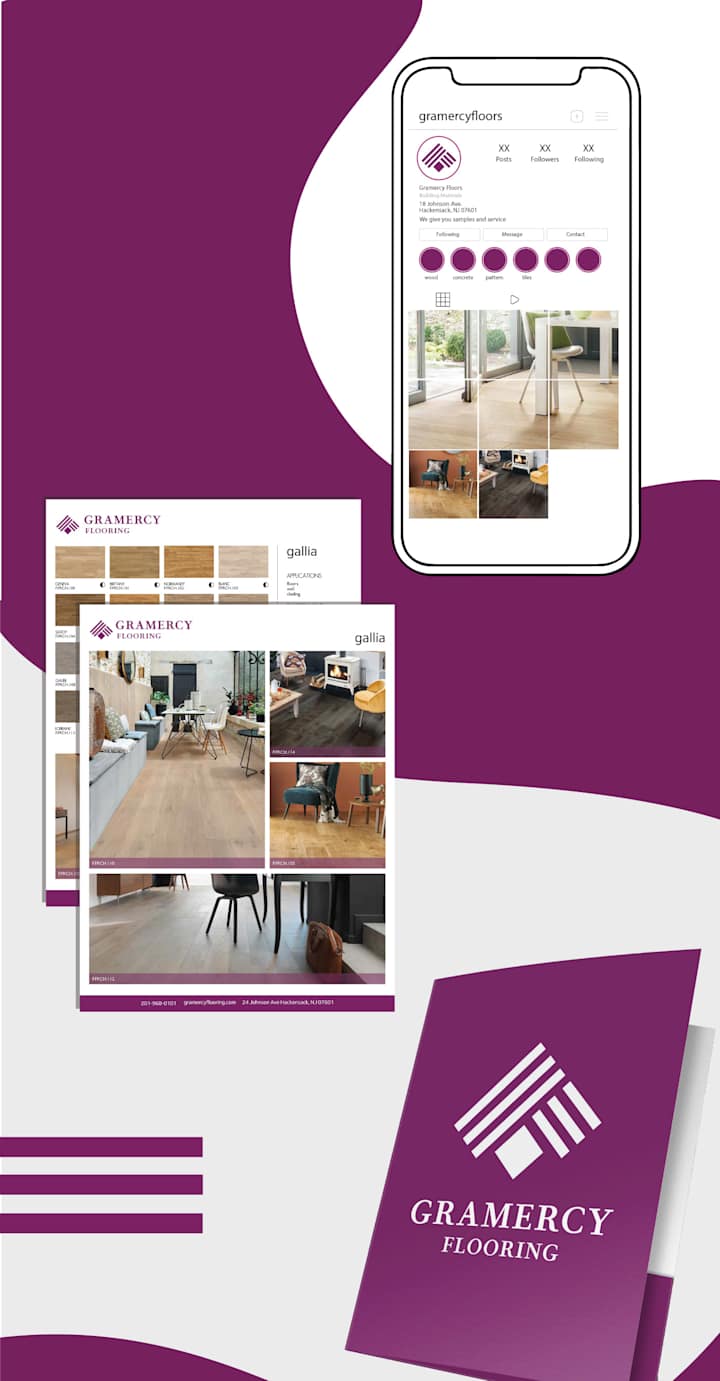 Cover image for Gramercy Flooring - Branding Design on Behance