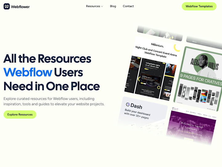 Cover image for Webflower.co — All the Resources Webflow Users Need in One Place