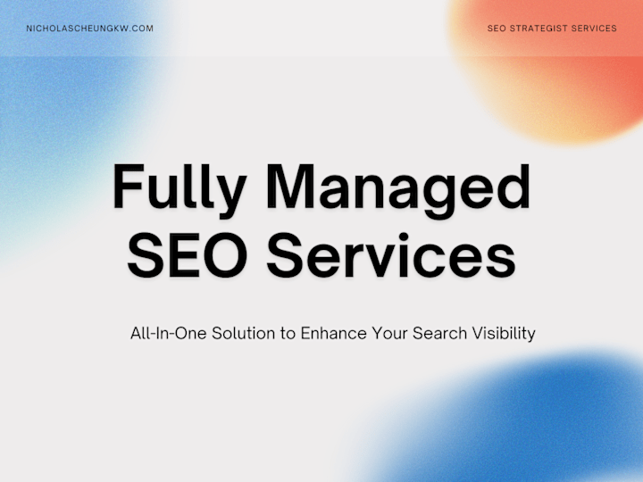 Cover image for Fully Managed SEO Service - Monthly Retainer