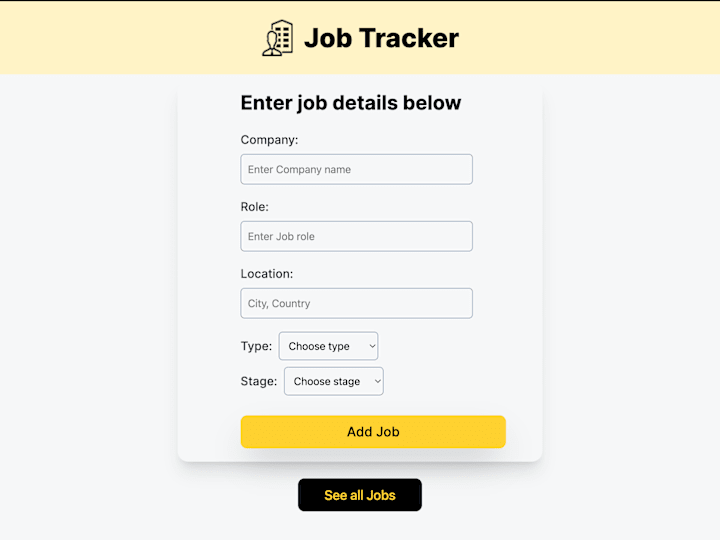 Cover image for A Job Application Tracker 