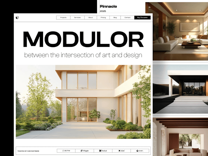 Cover image for Modulor - Architecture Themed Webflow Template 