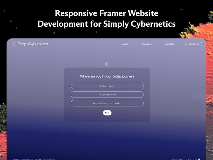 Cover image for Responsive Website Development for Simply Cybernetics