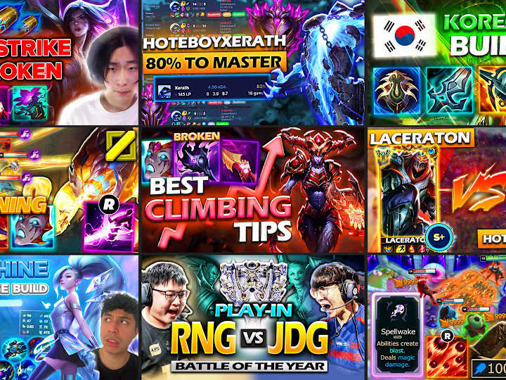 Cover image for League of Legends Thumbnails Design