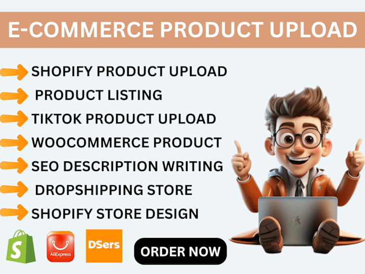 Cover image for I will do product listing and upload products to your Shopify 