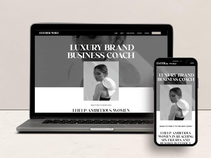 Cover image for Custom website design for a Business Coach