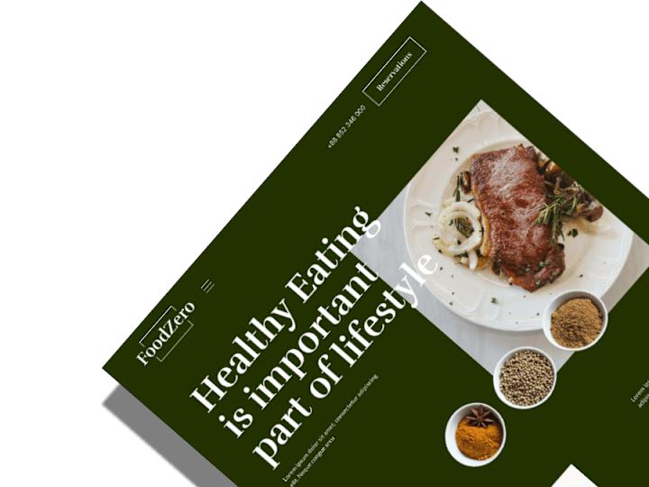 Cover image for Food Zero - Website Design