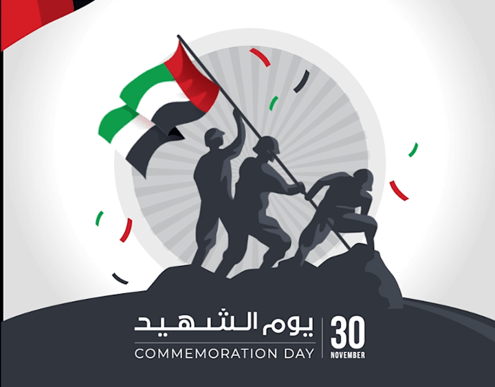 Cover image for UAE Commemoration day motion poster on Behance